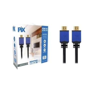 Imagem de Cabo HDMI 2.0 4k 19 Pinos Com Filtro 15m Pix