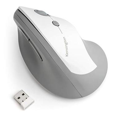 Imagem de Mouse sem Fio Pro Fit, Kensington, K75520WW, Ergonômico, Cinza e Branco, Médio