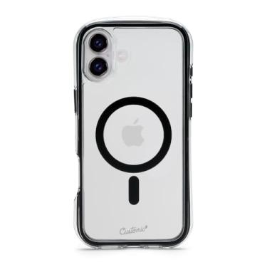 Imagem de Customic Capinha Case Capa para Celular iPhone 16 Plus (6.7"), Impactor Air Anti Impacto Proteção Militar 4 metros contra quedas, Compatível com Mag-Safe, Transparente com Bordas Pretas