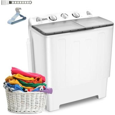 Imagem de Máquina de lavar roupa Erivess Compact Mini Twin Tub 14,5 kg, 120.0