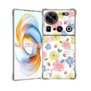 Imagem de jioeuinly Capa compatível com ZTE Nubia Z70 Ultra 5G [proteção espessa de silicone macio][efeito luminoso] YGH-SH