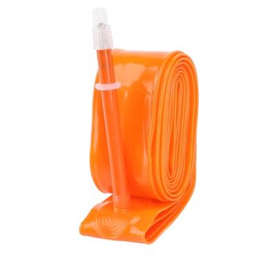 Imagem de TPU Tubo interno 700CX23C 32C Tubo de pneu de bicicleta leve de bicicleta de bicicleta de estrada com punção de válvula francesa Acessório de ciclismo durável para toda a temporada (Laranja)
