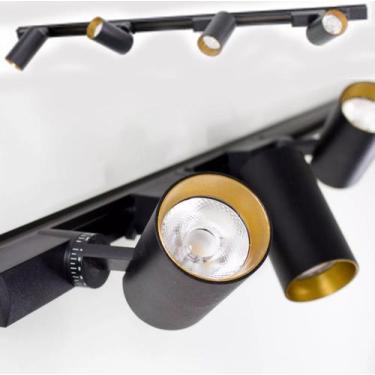 Imagem de Trilho Eletrificado 2m + 7 Spot Led 10w 3000k Bivolt Preto - Delis