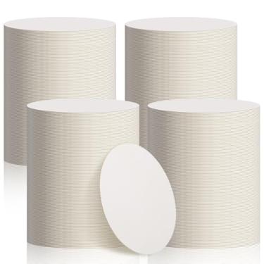 Imagem de TaoBary 400 peças de porta-copos descartáveis de papel a granel (1,5 mm), porta-copos de papelão branco em branco de 10 cm para casamentos, festas, bares de catering, artesanato faça você mesmo, artes