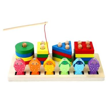 Imagem de Brinquedos Montessori Merabufa para crianças de 1 a 2 anos com classif