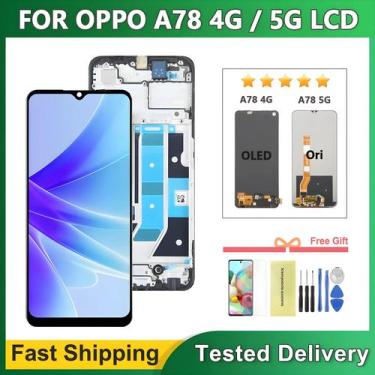 Imagem de Tela LCD Touch Screen Digitizer Com Aro Para OPPO A78 5G 4G (Modelos C