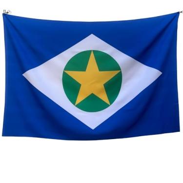Imagem de Bandeira Decorativa do Mato Grosso em Tecido Oxford Sublimado a Laser Face Única 1x1,5m