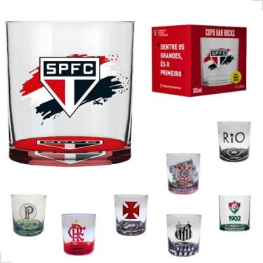Imagem de Copo De Whisky Times de Futebol Licenciado Oficial 305ml Rocks - ALLMI