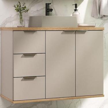 Imagem de Gabinete de Banheiro 76cm X 62cm Aqua - Estilare