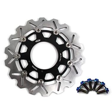 Imagem de Arashi Rotor de disco de freio dianteiro com parafusos de montagem para BMW F650GS 2001-2012 ABS 01-11, F650ST 97-01, G650GS 09-16, acessórios de substituição de motocicleta pretos