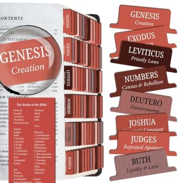 Imagem de Saintilway Productions - Bible Tabs Premium Resistentes a Rasgos - Fácil de aplicar, Laminado para Durabilidade - Antigo e Novo Testamento - Perfeito para todas as Bíblias - Para Mulheres e Homens