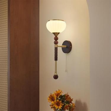 Imagem de Lâmpada De Parede Contemporânea LED Americana Retro Sala De Estar Quarto Estudo Villa Hotel Corredor Corredor Luz (Estilo 4)