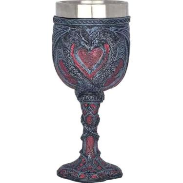 Imagem de CUZOKOLA Cálice Medieval de Dragão Preto Cálice de Vinho | Dungeons and Dragon Cup para Decorações de Festa - Novidade Gótica 200 ml Aço Inoxidável D&D Cálice Celta Dungeons and Dragons Presentes para