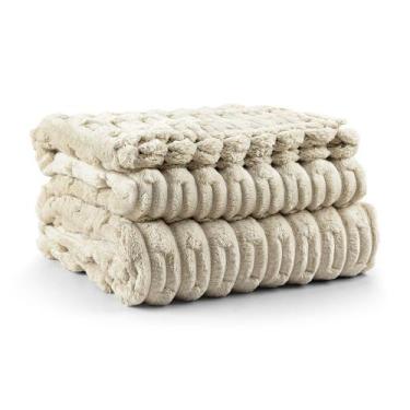 Imagem de Cobertor Coberta Polar Queen 2,40x2,20 Manta Ultrasoft Alto Relevo Ext