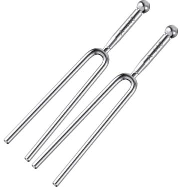 Imagem de Pacote com 2 diapasões de 440 Hz, conjunto de diapasão de tom padrão, dispositivo afinador de diapasão para violão, violino, acessórios de afinação de música