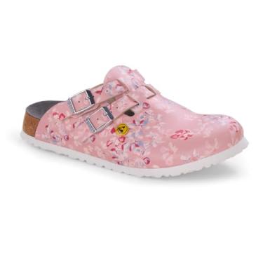 Imagem de Birkenstock Tamancos femininos Kay SL com sola supersola, Flores de campo rosa, 8-8.5 Narrow