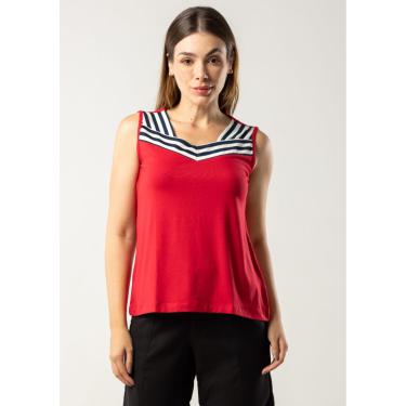 Imagem de Regata Viscolycra Pau a Pique Básica Vermelho