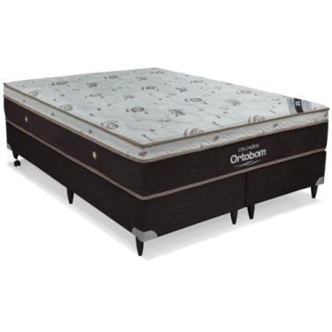 Imagem de Cama box + Colchão Sleep King Super King (193x203) - Ortobom
