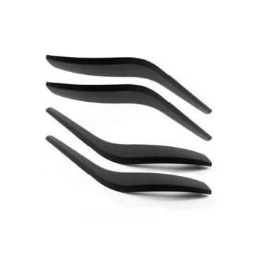 Imagem de Maçaneta do painel da porta interna do carro, esquerda e direita, apoio de braço da porta, guarnição, bege, preto, compatível com BMW X1 E84 2010-2016(Black 4)