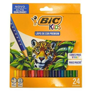 Imagem de Lápis de Cor Premium Kids com 24 Cores - Bic