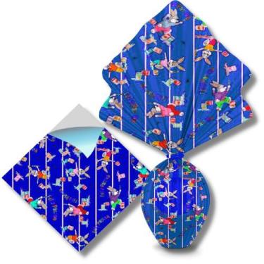 Imagem de Envelope coelho corrida azul escuro (25x25 cm.) c/ 25 un. - TAMAROZZI
