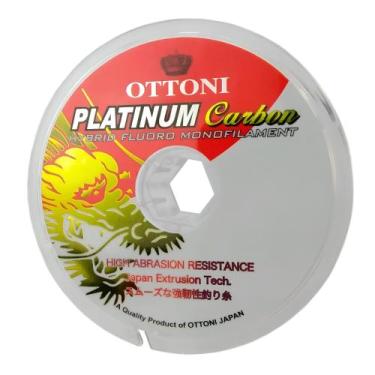 Imagem de Linha de Pesca Amarela Monofilamento Platinum Carbon 100m - Ottoni
