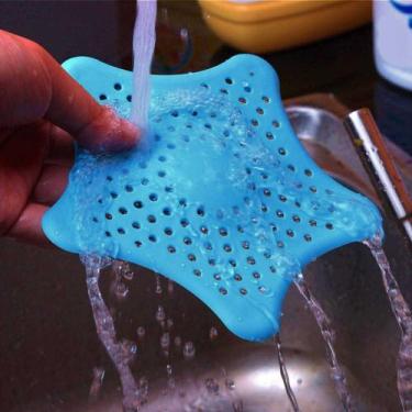 Imagem de Protetor de Ralo de Silicone Formato Estrela - Cosy