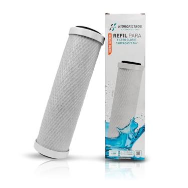 Imagem de Hidrofiltros - Refil Filtro Hidrofiltros Clor Carbon Block 9.3/4" - Certificado Inmetro
