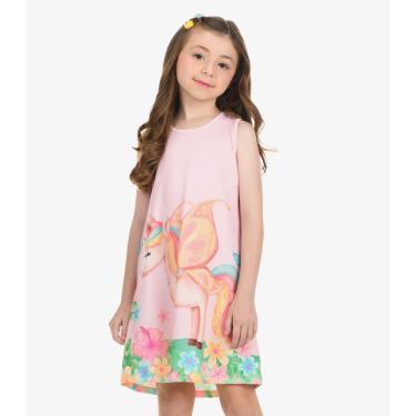 Imagem de Vestido Poly Flex Touch Cotton Vestido Rovi Kids Rosa
