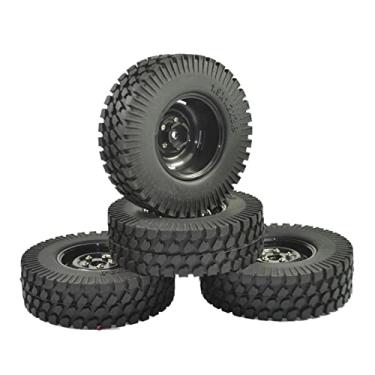Imagem de Fancyes Pneus de Borracha para 1/10 Escala Axial SCX10 RC Off Road Buggy Passatempo Modelo Peças