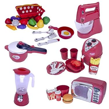 Imagem de Cozinha de Brinquedo Menino Kit Completo 38pç