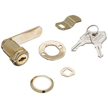 Imagem de First Watch Security 1281 Gabinete e gaveta 3,8 cm com trava utilitária de came, acabamento em latão polido, 1 unidade (pacote com 1)