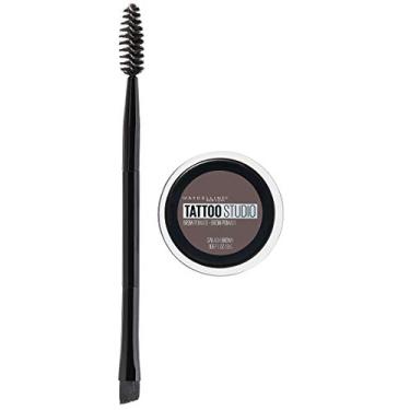 Imagem de Maybelline New York Tattoostudio Brow Pomade Long Lasting, Buildable, Eyebrow Makeup, Medium Brown, 0.106 Ounce