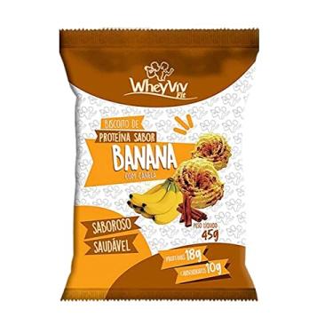 Imagem de Biscoitos fit sabor Banana com Whey protein 45g - WheyViv Fit