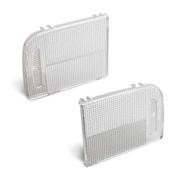 Imagem de Hercoo – Lente transparente para teto com cobertura de luz de teto 34401-SDA-A21 34402-SDA-A21 lado direito compatível com Honda Accord Elemento híbrido Civic Odyssey Pilot Ridgeline, pacote com 2