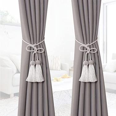 Imagem de Suportes de cortina Cinta de borla sem instalação simples acessórios de cortina de alça de cortina, T1,2 PCS