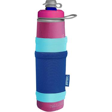 Imagem de CamelBak Peak Fitness Chill Garrafa de água isolada para academia com bolso essencial - Garrafa de apertar - 700 ml, rosa/azul