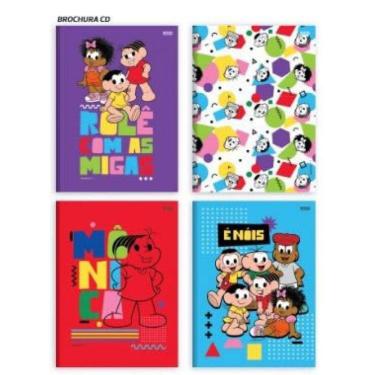 Imagem de Caderno Brochura 1/4 Cd 48F Monica Unid Sort Sao Domingos