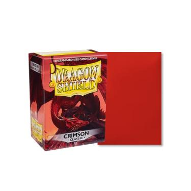 Imagem de Dragon Shield 100 unidades de tamanho padrão clássico para deque protetor de mangas, Carmesim