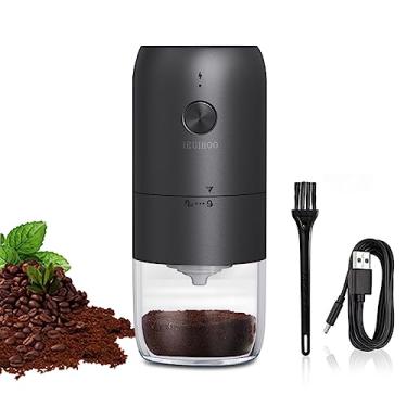Imagem de Iruihoo Moedor de café elétrico,automático portátil moedor de grãos de cafe, ajustável configuração multi moagem,para espresso gotejamento despeje sobre prensa francesa