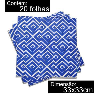 Imagem de Guardanapo Papel Decorado Festa Luxo Pacote 20folhas 33x33cm - Wincy, 