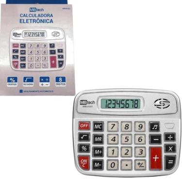Imagem de Calculadora Eletrônica  8 Dígitos - MBTECH