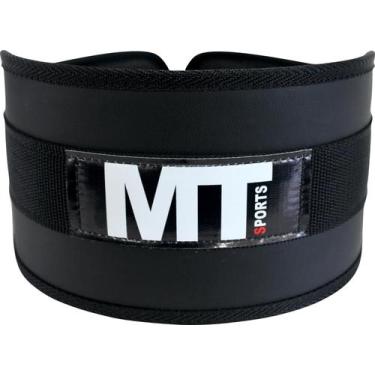 Imagem de Cinturão Protetor Agachamento Academia Coluna Treino - MT SPORTS, Pret