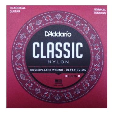 Imagem de Encordoamentos Violão Ej27n Daddario Classic Nylon Student, EJ27N