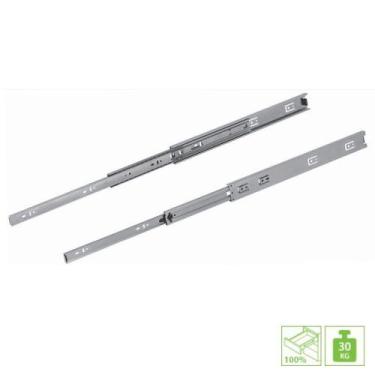 Imagem de Corrediça Telescópica Larga ZA 250mm (30Kg) Zincada FGVTN