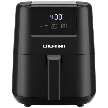Imagem de Fritadeira Air Fryer CHEFMAN 1,89L Digital Compacta, com cesto antiaderente e lavável, timer digital e lembrete para agitar, ideal para refeições 