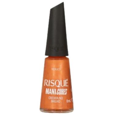 Imagem de Esmalte Laranja Risqué ManiCores Credita no Brilho Metálico 8 ml
