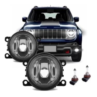 Imagem de Par Farol De Milha Renegade 2015 2016 2017 2018 2019 2020 2021 + Lâmpada