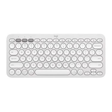 Imagem de Teclado bluetooth logitech pebble keys 2 k380s branco 920-011790