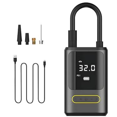 Imagem de Mini Compressor de Ar Portatil Recarregavél Digital USB Calibrador Pneu(QUADRADO)